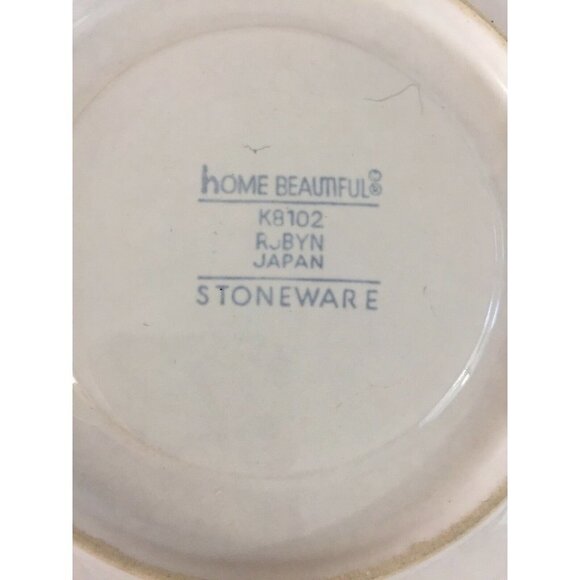 Home Beautiful Robyn‎ Stoneware Coffee Tea Saucers KB102 Japan Floral Set Of 2 - Picture 5 of 7